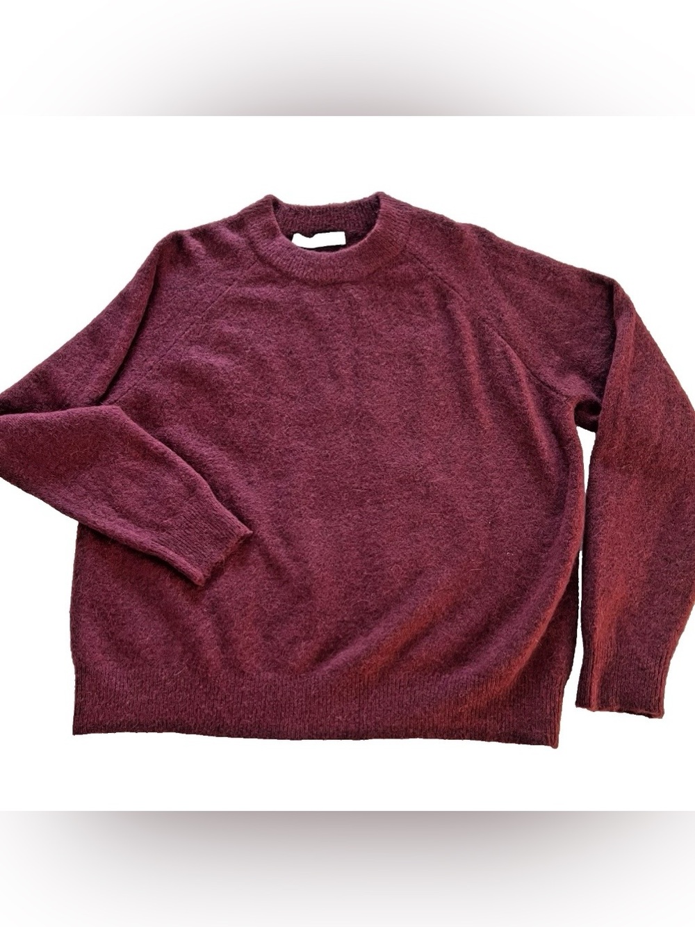 ZARA Wool Alpaca Blend Knit Pullover Crew Sweater in size Large